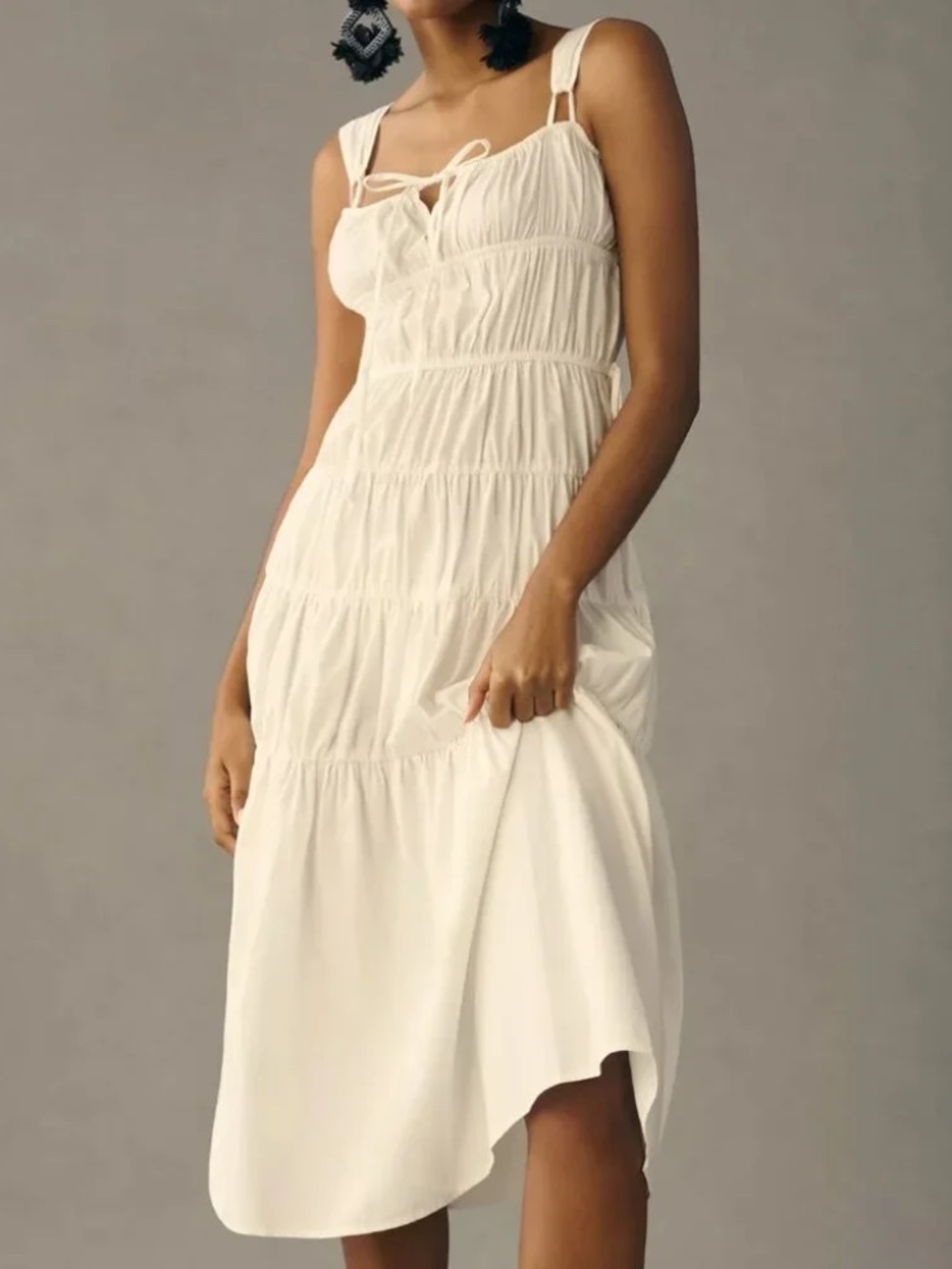 Ciao Lucia  Ruched Midi Dress
